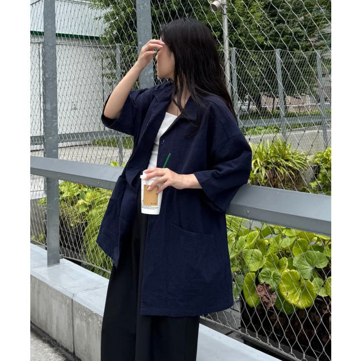 【CIAOPANIC TYPY】コットンリネンカバーオールシャツ | PAL GROUP OUTLET | 詳細画像35 