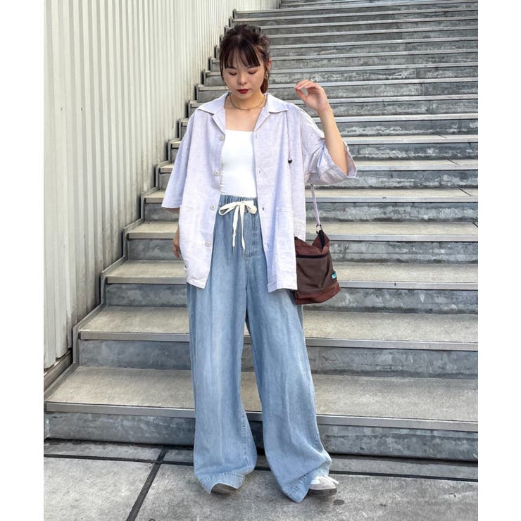 【CIAOPANIC TYPY】コットンリネンカバーオールシャツ | PAL GROUP OUTLET | 詳細画像5 