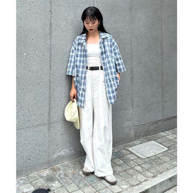 【CIAOPANIC TYPY】コットンリネンカバーオールシャツ | PAL GROUP OUTLET | 詳細画像7 