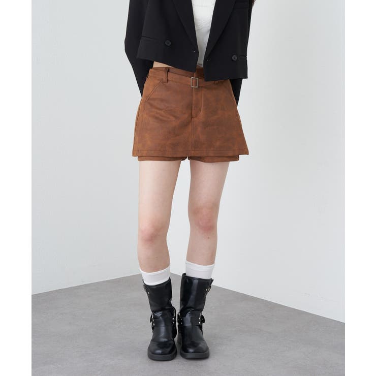 S/CAM | 【RAY CASSIN】デカベルト付マイクロミニスカパン | PAL GROUP OUTLET