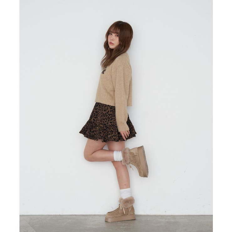 【RAY CASSIN】ヒョウ柄ティアードミニSK | PAL GROUP OUTLET | 詳細画像6 