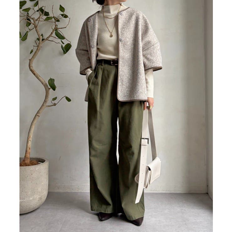 【DouDou】ウーレットポンチョ風アウター | PAL GROUP OUTLET | 詳細画像13 