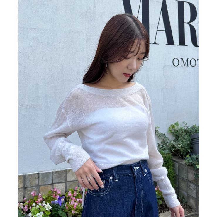 【La boutique BonBon】ラメモヘアカシュクール前後２WAYKN | PAL GROUP OUTLET | 詳細画像9 