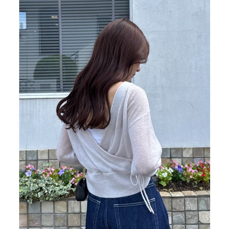 【La boutique BonBon】ラメモヘアカシュクール前後２WAYKN | PAL GROUP OUTLET | 詳細画像10 