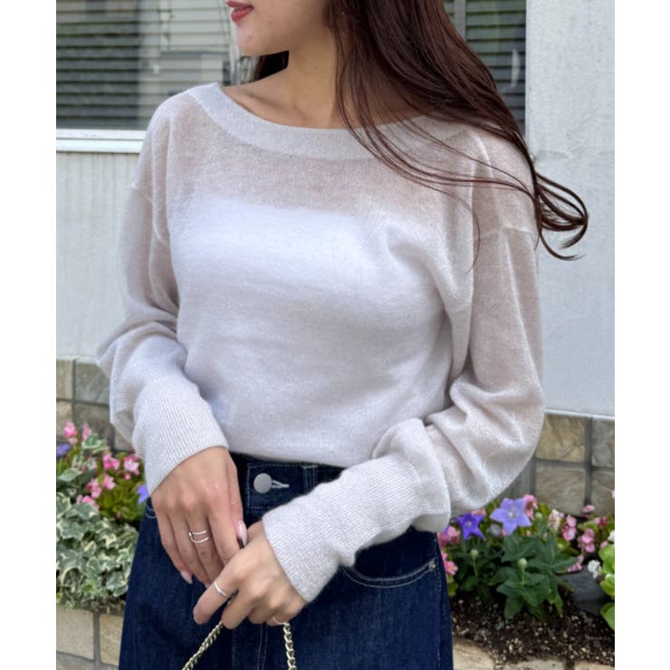 【La boutique BonBon】ラメモヘアカシュクール前後２WAYKN | PAL GROUP OUTLET | 詳細画像11 