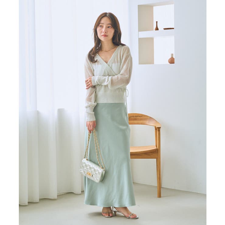 【La boutique BonBon】ラメモヘアカシュクール前後２WAYKN | PAL GROUP OUTLET | 詳細画像5 