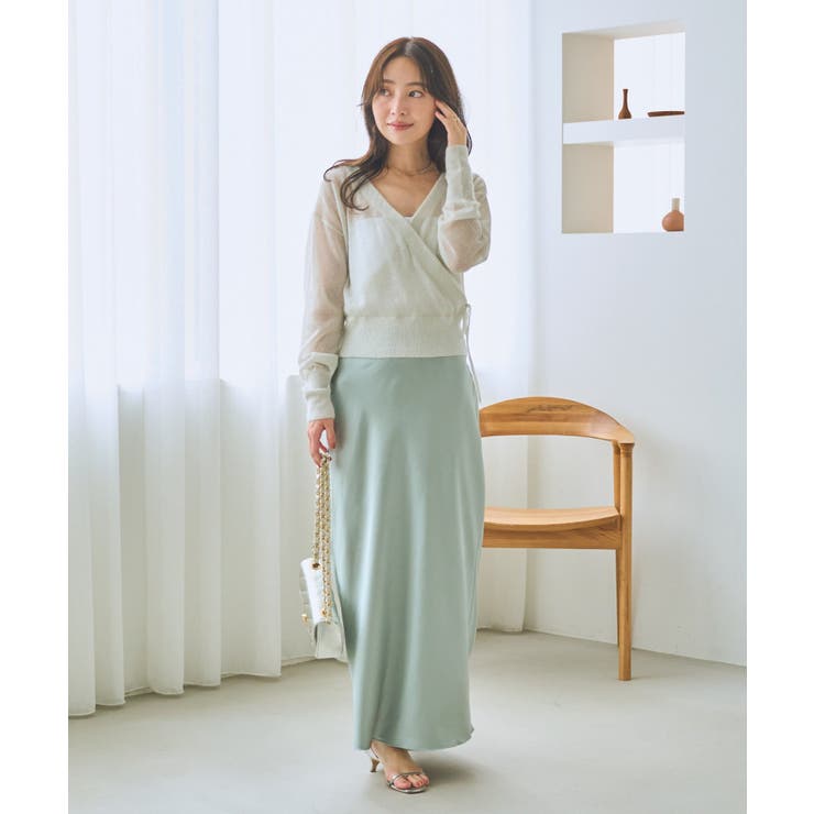 【La boutique BonBon】ラメモヘアカシュクール前後２WAYKN | PAL GROUP OUTLET | 詳細画像8 