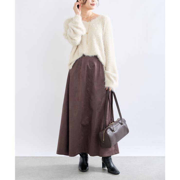 【RIVE DROITE】ブラッシュドクロスサイドタックSK | PAL GROUP OUTLET | 詳細画像1 