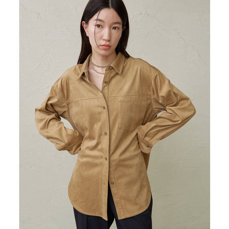 【Omekashi】リバーフェイクスエードシャツ | PAL GROUP OUTLET | 詳細画像1 