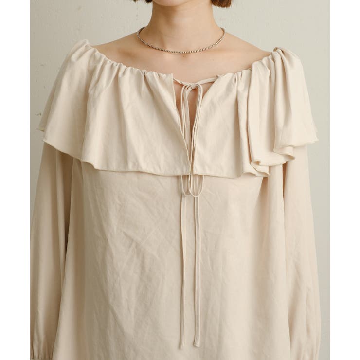 【Omekashi】ラッフルブラウス | PAL GROUP OUTLET | 詳細画像17 