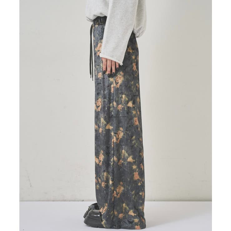 【WHO'S WHO gallery】花柄ベロアイージーパンツ | PAL GROUP OUTLET | 詳細画像11 