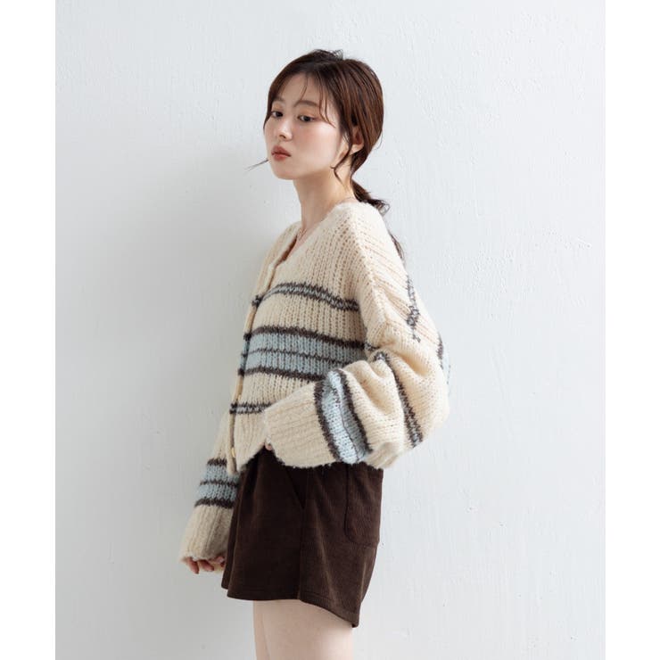 【Kastane】ボーダーモヘアライクニット | PAL GROUP OUTLET | 詳細画像10 