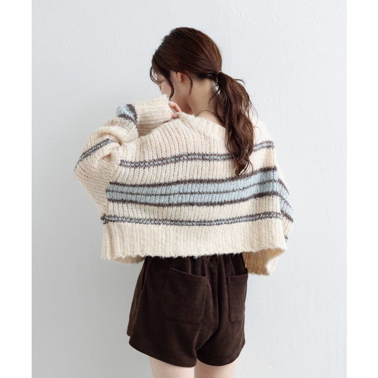 【Kastane】ボーダーモヘアライクニット | PAL GROUP OUTLET | 詳細画像11 