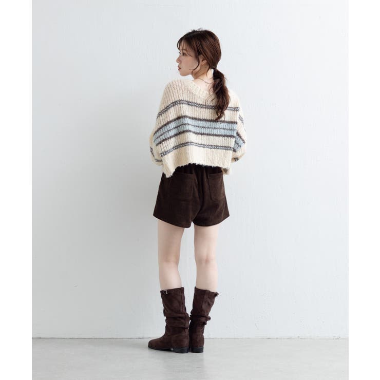 【Kastane】ボーダーモヘアライクニット | PAL GROUP OUTLET | 詳細画像15 