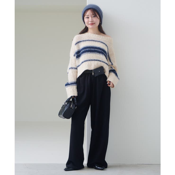 【Kastane】ボーダーモヘアライクニット | PAL GROUP OUTLET | 詳細画像21 