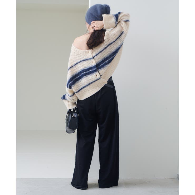 【Kastane】ボーダーモヘアライクニット | PAL GROUP OUTLET | 詳細画像22 