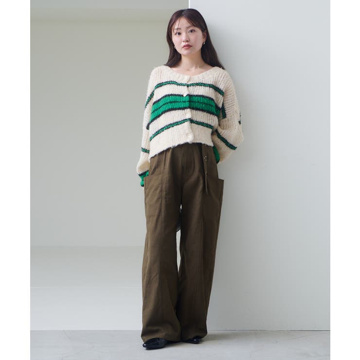 【Kastane】ボーダーモヘアライクニット | PAL GROUP OUTLET | 詳細画像36 