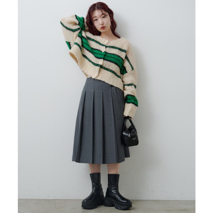 【Kastane】ボーダーモヘアライクニット | PAL GROUP OUTLET | 詳細画像38 