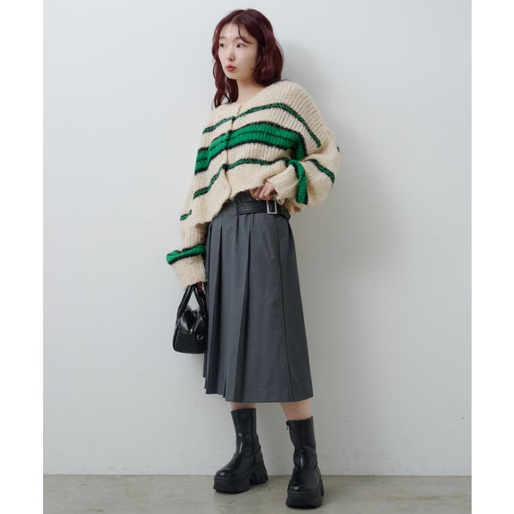 【Kastane】ボーダーモヘアライクニット | PAL GROUP OUTLET | 詳細画像39 