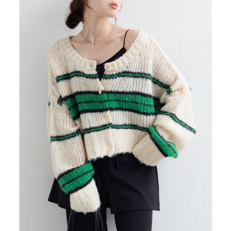 【Kastane】ボーダーモヘアライクニット | PAL GROUP OUTLET | 詳細画像40 