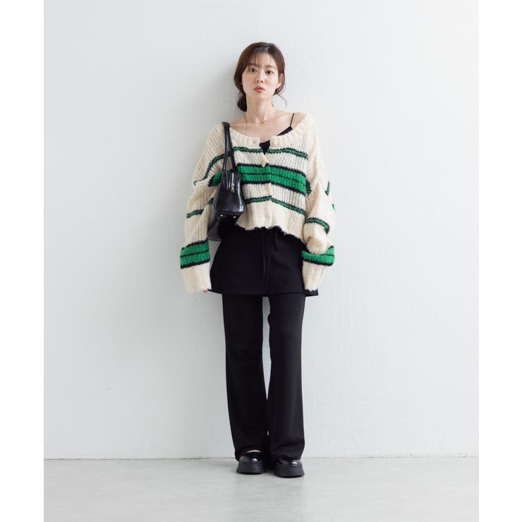 【Kastane】ボーダーモヘアライクニット | PAL GROUP OUTLET | 詳細画像45 