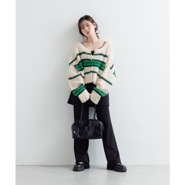 【Kastane】ボーダーモヘアライクニット | PAL GROUP OUTLET | 詳細画像46 