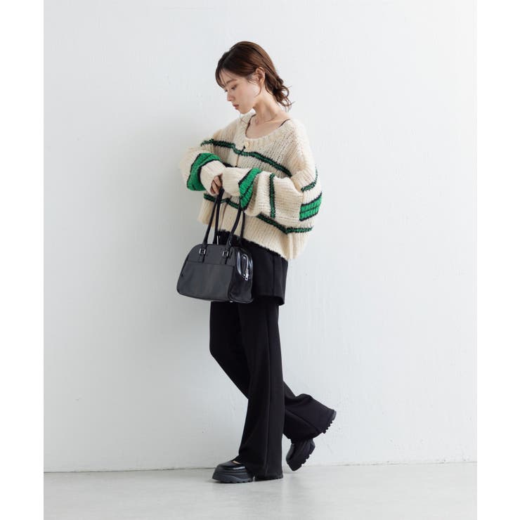 【Kastane】ボーダーモヘアライクニット | PAL GROUP OUTLET | 詳細画像47 