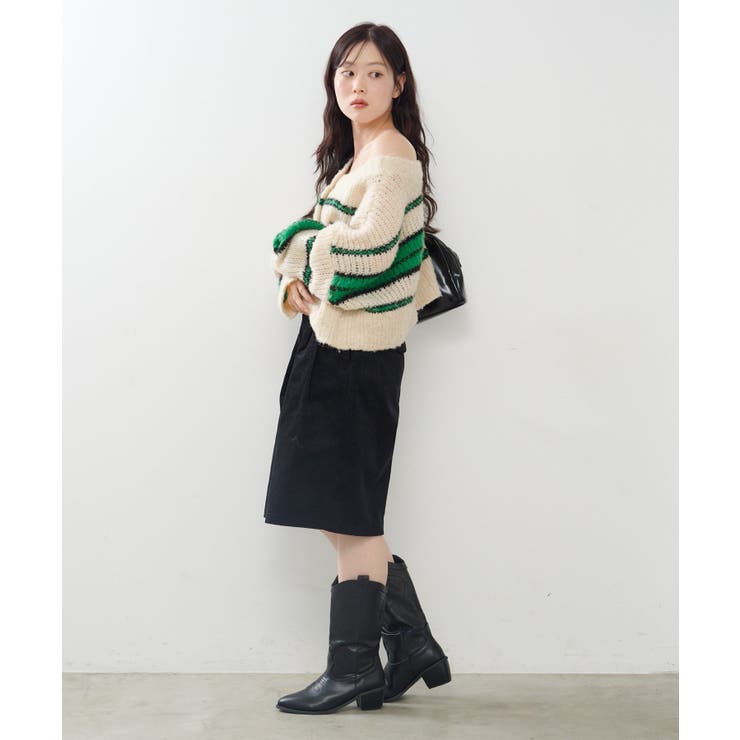 【Kastane】ボーダーモヘアライクニット | PAL GROUP OUTLET | 詳細画像49 