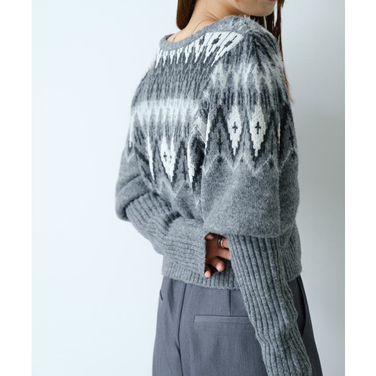 【Kastane】ノルディックZIPカーディガン | PAL GROUP OUTLET | 詳細画像9 