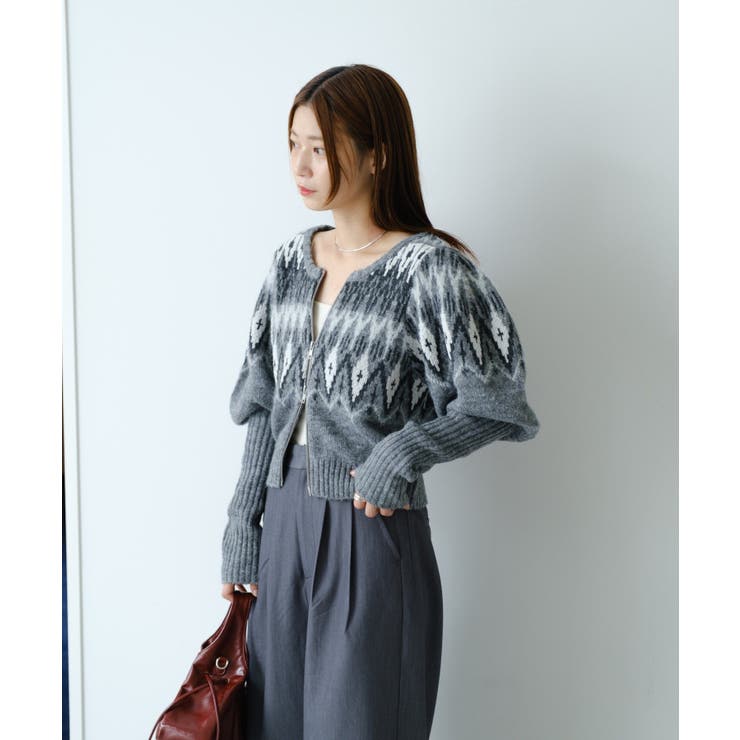 【Kastane】ノルディックZIPカーディガン | PAL GROUP OUTLET | 詳細画像11 