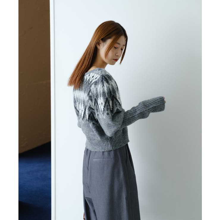 【Kastane】ノルディックZIPカーディガン | PAL GROUP OUTLET | 詳細画像12 