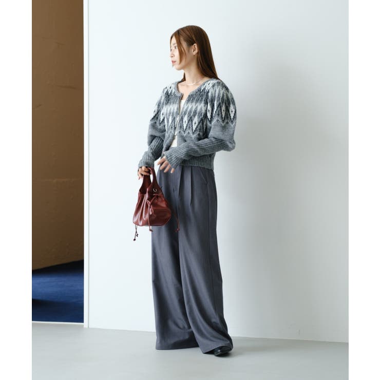 【Kastane】ノルディックZIPカーディガン | PAL GROUP OUTLET | 詳細画像14 