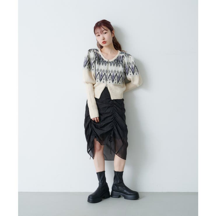 【Kastane】ノルディックZIPカーディガン | PAL GROUP OUTLET | 詳細画像5 