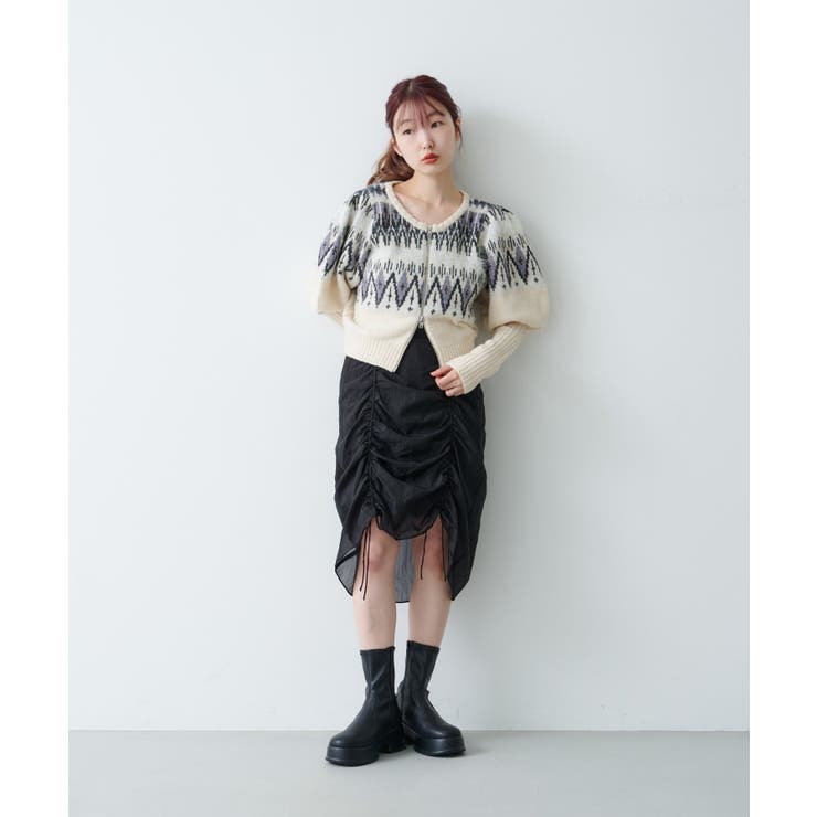 【Kastane】ノルディックZIPカーディガン | PAL GROUP OUTLET | 詳細画像6 