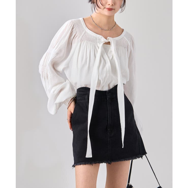 【mystic】ウェーブデニム ミニスカート | PAL GROUP OUTLET | 詳細画像9 