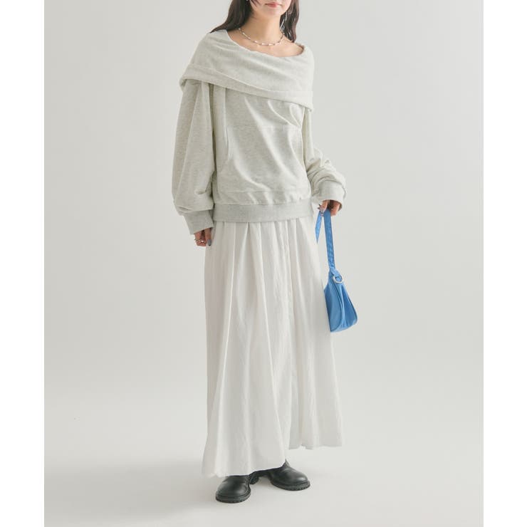 【mystic】フーディーオフショルスウェット | PAL GROUP OUTLET | 詳細画像9 