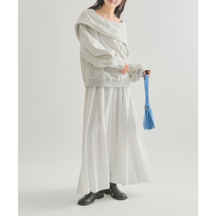 【mystic】フーディーオフショルスウェット | PAL GROUP OUTLET | 詳細画像8 