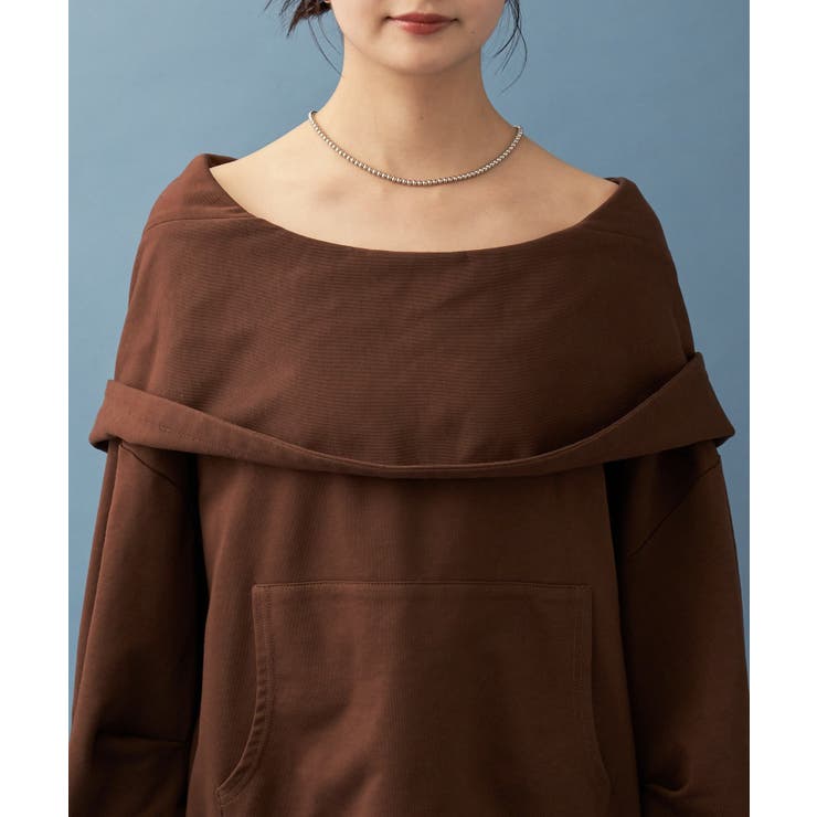 【mystic】フーディーオフショルスウェット | PAL GROUP OUTLET | 詳細画像29 