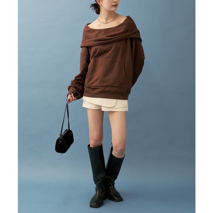 【mystic】フーディーオフショルスウェット | PAL GROUP OUTLET | 詳細画像16 