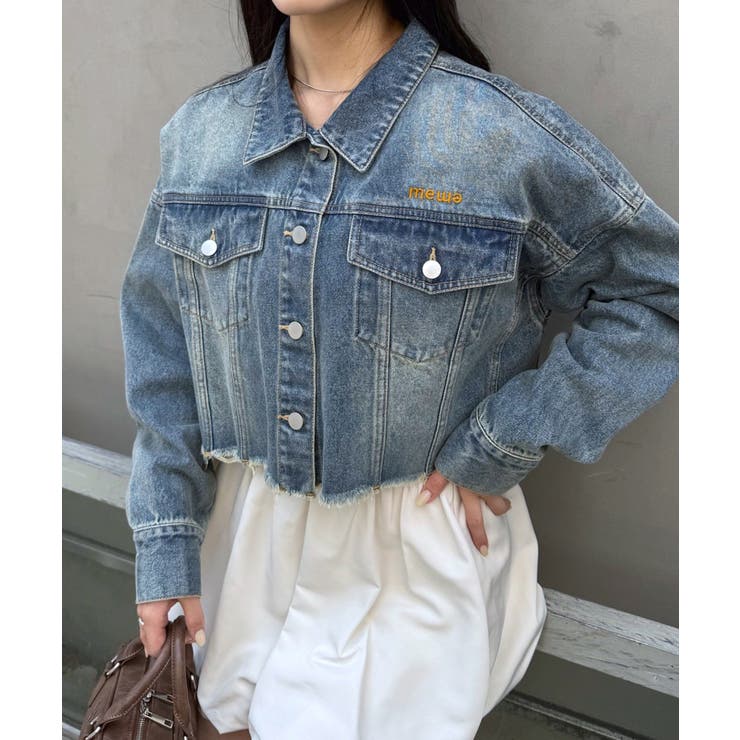 【mystic】[mline]ロゴショート デニムジャケット | PAL GROUP OUTLET | 詳細画像3 