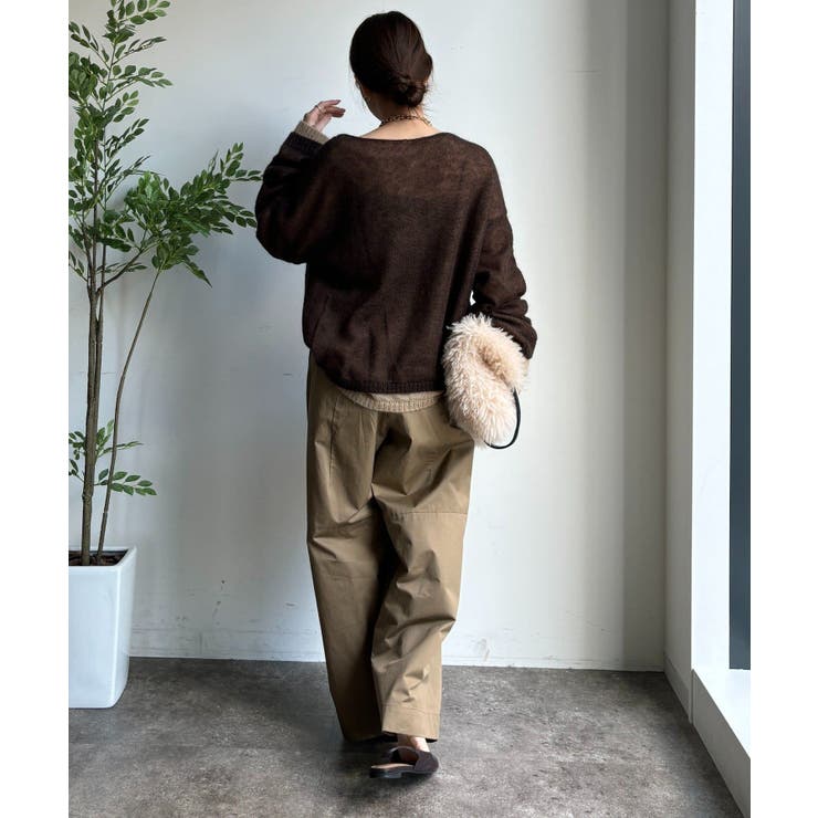 【DouDou】ツイルワイドカーブパンツ | PAL GROUP OUTLET | 詳細画像5 