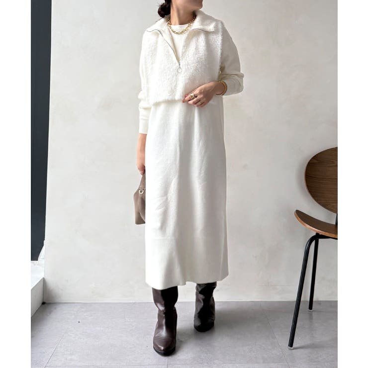 【DouDou】W ニットアンサンブルワンピース | PAL GROUP OUTLET | 詳細画像1 