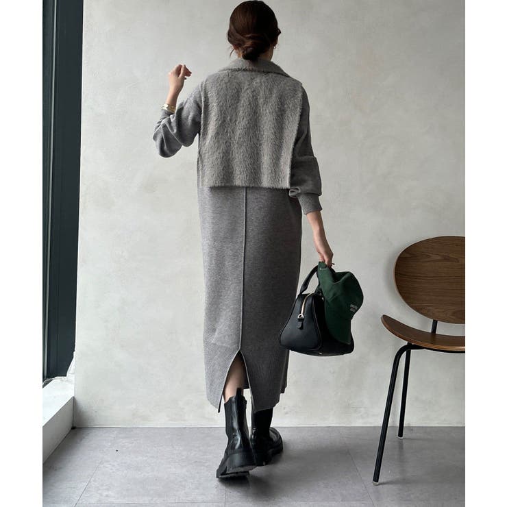 【DouDou】W ニットアンサンブルワンピース | PAL GROUP OUTLET | 詳細画像16 