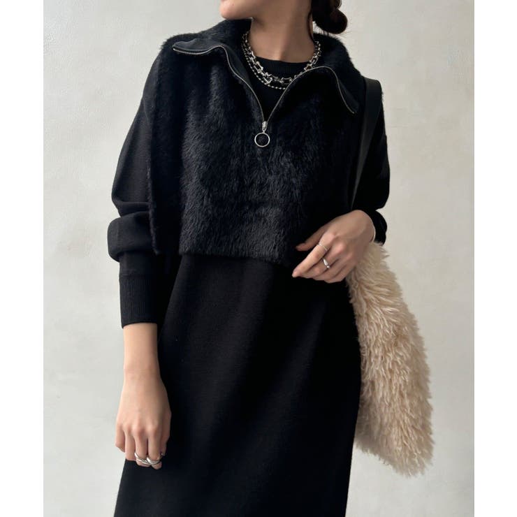 BK | 【DouDou】W ニットアンサンブルワンピース | PAL GROUP OUTLET