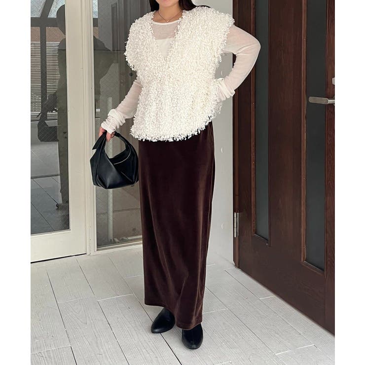 【CAPRICIEUX LE'MAGE】ブークレフリンジトップス | PAL GROUP OUTLET | 詳細画像13 