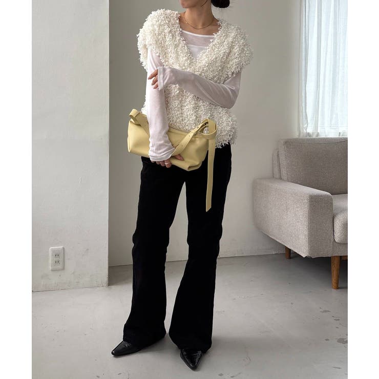 【CAPRICIEUX LE'MAGE】ブークレフリンジトップス | PAL GROUP OUTLET | 詳細画像4 