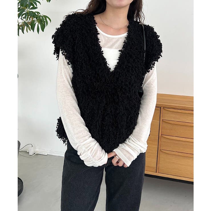 【CAPRICIEUX LE'MAGE】ブークレフリンジトップス | PAL GROUP OUTLET | 詳細画像22 