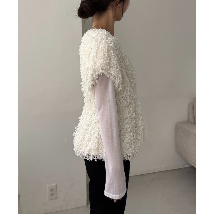 【CAPRICIEUX LE'MAGE】ブークレフリンジトップス | PAL GROUP OUTLET | 詳細画像24 