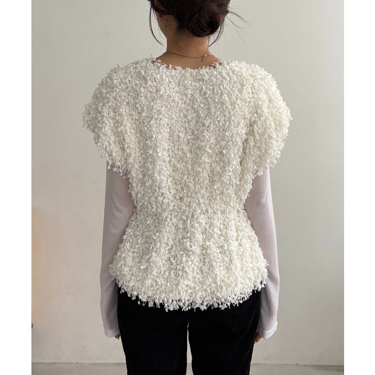 【CAPRICIEUX LE'MAGE】ブークレフリンジトップス | PAL GROUP OUTLET | 詳細画像25 