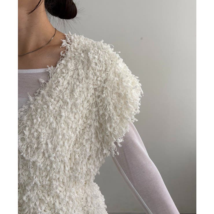 【CAPRICIEUX LE'MAGE】ブークレフリンジトップス | PAL GROUP OUTLET | 詳細画像27 